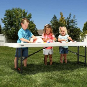Table Klapptisch Lifetime Weiß Stahl rechteckig (Restauriert C)