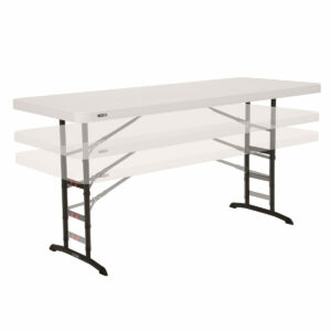 Table Klapptisch Lifetime Weiß Stahl rechteckig (Restauriert C)