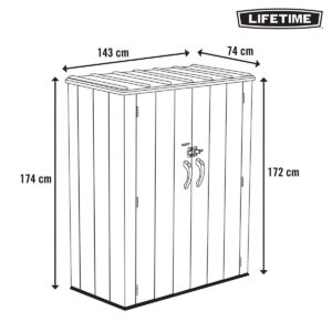 Möbel zur Lagerung Lifetime Grau Kunststoff (Restauriert C)
