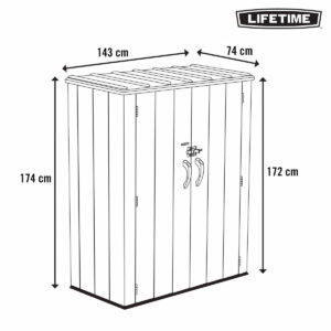 Möbel zur Lagerung Lifetime Grau Kunststoff (Restauriert C)