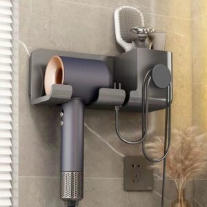 Hair Dryer bracket Holder Wall Dryer Cradle Stand Hairdryer Organizer Box Toilet Blower Holder Shelf Bathroom Accessories