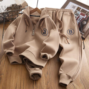 Teenage and guys Children's sweatshirt sports suit 2024 new children's spring clothes boys loose clothes fashionable spring and autumn suits