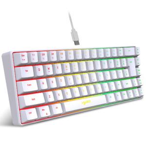 Wired Portable 68 Key Mechanical Touch Film Game Keyboard ABS Material RGB Backlight
