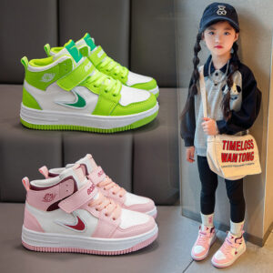 High top children's board men's shoes, spring autumn styles, 2023 new versatile girls' sports shoes for middle-aged and
