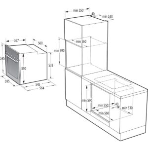 Herd Hisense BI62216AX MF 77 L 3500 W (Restauriert B)