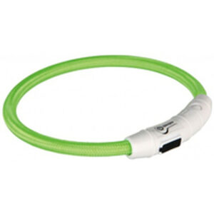 LED-Halsband für Haustiere Trixie Flash USB grün