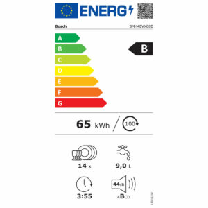 Geschirrspüler BOSCH SMH4EVX08E 6P 3ªB 44dBA INT Weiß 60 cm