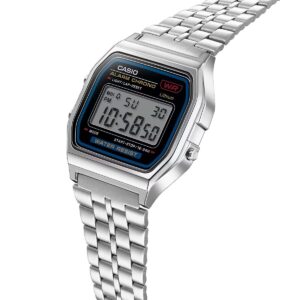 Unisex-Uhr Casio A159W-N1DF Silberfarben (Restauriert A)