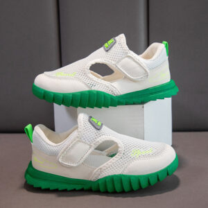Children's Sandals New Breathable Mesh Soft Sole Beach Boy's Student Basketball Shoes Girl's Korean Leisure Edition