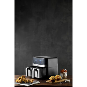 Heißluftfritteuse Masterpro Rocket Duo 900 2400 W 9 L Schwarz