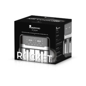 Heißluftfritteuse Masterpro Rocket Duo 900 2400 W 9 L Schwarz