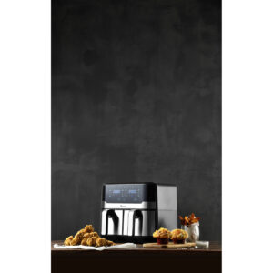 Heißluftfritteuse Masterpro Rocket Duo 900 2400 W 9 L Schwarz