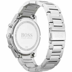 Herrenuhr Hugo Boss Schwarz Silberfarben (Restauriert B)