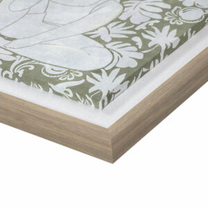 Leinwand DKD Home Decor Holz blumig (2 Stück) (Restauriert D)