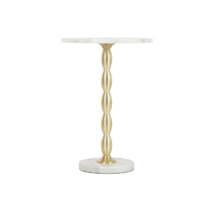 Beistelltisch Home ESPRIT Weiß Gold 41 x 41 x 57 cm