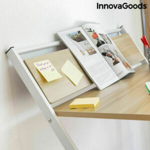 Klappbarer Schreibtisch mit Ablage InnovaGoods Tablezy Bunt Holz (Restauriert A)