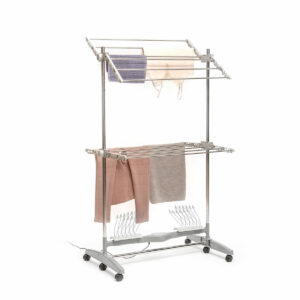 Klappbarer Elektro-Wäscheständer mit natürlicher Luftzirkulation Dryllon InnovaGoods 24 W 12 Stangen Grau (Restauriert C)