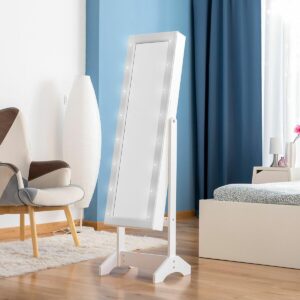 Stand-Schmuckspiegel mit LED InnovaGoods Weiß Bunt Holz Kunststoff (Restauriert A)