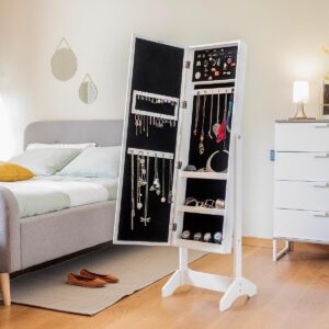 Stand-Schmuckspiegel mit LED InnovaGoods Weiß Bunt Holz Kunststoff (Restauriert A)