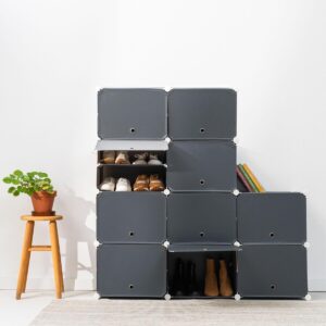 Tragbares Modul-Schuhregal InnovaGoods Grau (Restauriert A)