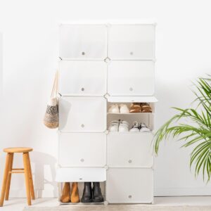 Tragbares Modul-Schuhregal InnovaGoods Weiß (Restauriert A)