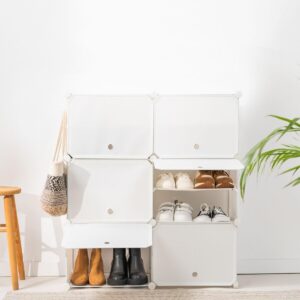 Tragbares Modul-Schuhregal InnovaGoods Weiß (Restauriert A)