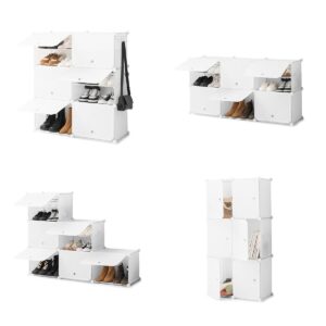 Tragbares Modul-Schuhregal InnovaGoods Weiß (Restauriert A)