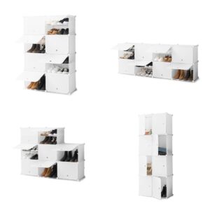 Tragbares Modul-Schuhregal InnovaGoods Weiß (Restauriert A)