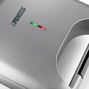 Sandwichtoaster Princess 01.127003.01.001 Schwarz Silberfarben 750 W