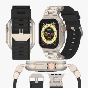 Watch Band For IWatch 42/44/45/49mm Silicone Sports Watch Strap For Watch Series Ultra2 Se 9/8/7/6/5/4/3/2/1