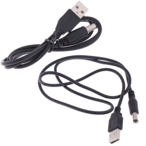 1PCS  5V Charger Power to DC 5.5mm*2.1mm Plug Jack USB Power Cable For MP3/MP4 Player Laptop