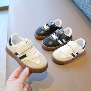 Children's Moral Training 2024 Spring/Summer Boys' Sports Casual Board Girls' Little White Soft Sole Baby Forrest Gump