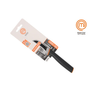 Schälmesser MasterChef Schwarz Silberfarben Edelstahl 7,5 cm (12 Stück)