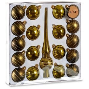Weihnachtsschmuck Krist+ grün PVC Dekoration zum Aufhängen 19 Stücke
