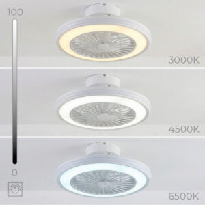 Deckenventilator mit RGB-LED-Licht, verdeckten Flügeln und Fernbedienung Nexory InnovaGoods