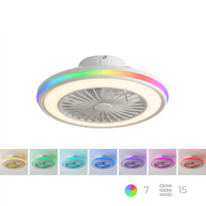 Deckenventilator mit RGB-LED-Licht, verdeckten Flügeln und Fernbedienung Nexory InnovaGoods
