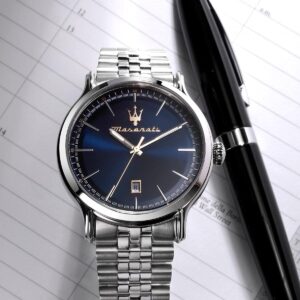 Herrenuhr Maserati Silberfarben (Restauriert C)